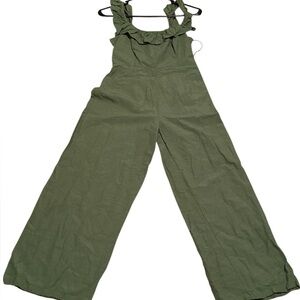 Japna Linen blend Jumpsuit Sz S Boho Hippie Vacay Casual Comfy Boho Summer Party
